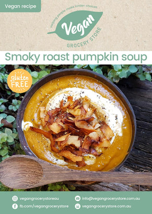 Smoky roast pumpkin soup