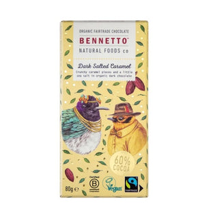 Bennetto Organic Dark Chocolates Salted Caramel 80g (cold)