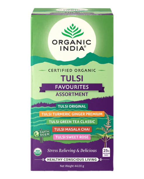 Organic India Tulsi Tea Favourites Assortment 25pk 46.5g