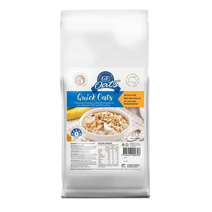 Gloriously Free Certified Organic Quick Oats 1kg