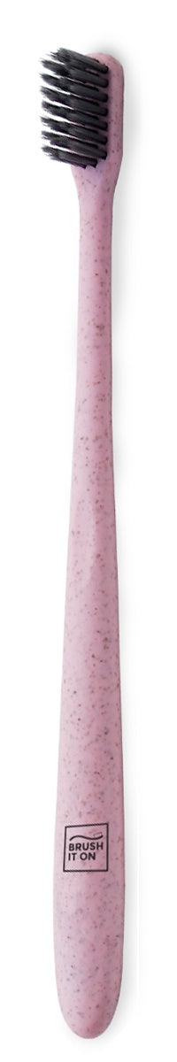 Brush It On Toothbrush - Wheat Straw - Adult - Pink