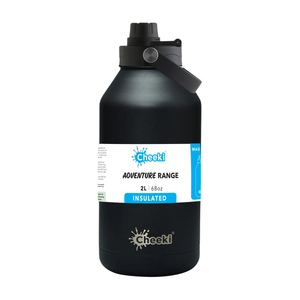 Cheeki Stainless Steel Bottle - Adventure Insulated Black 2L
