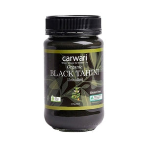 Carwari Organic Tahini Unhulled Black 375g