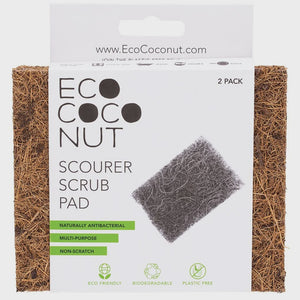 EcoCoconut Scourer Scrub Pad 2pk