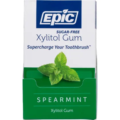 Epic Xylitol Chewing Gum Spearmint 12pcs
