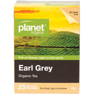Planet Organic Earl Grey Herbal Tea 25pk