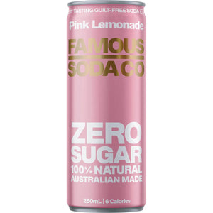 Famous Zero Sugar Soda Pink Lemonade 250ml