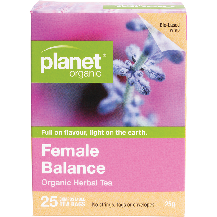 Planet Organic Female Balance Herbal Tea 25pk