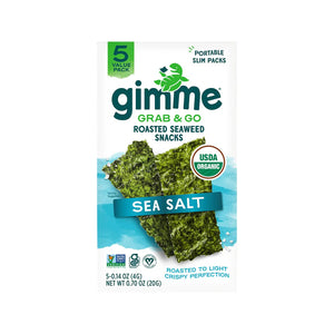 Gimme Roasted Seaweed Snacks Grab & Go Sea Salt 4g