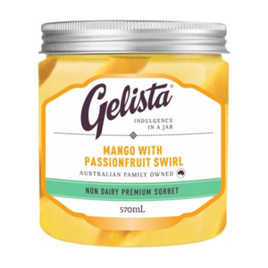 Gelista Sorbet - Mango with Passionfuit Swirl 570ml