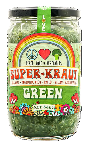 Peace Love & Vegetables SuperKraut Green 650g (cold)