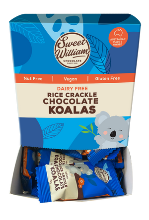 Sweet William Rice Crackle Chocolate Koala 15g 50 Pieces (cold) BB: 31.03.26