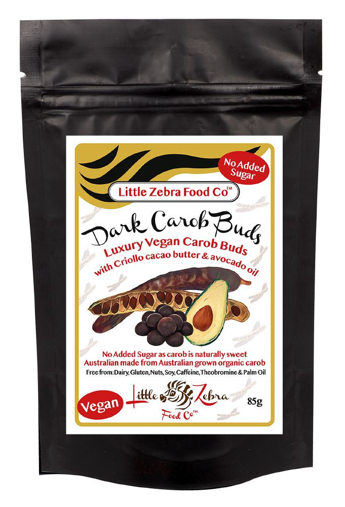 Little Zebra Chocolates Carob Buds Dark 85g (cold)