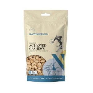 Live Wholefoods Organic Activated Cashews 120g