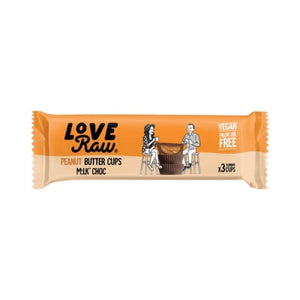 LoveRaw Milk Choc Peanut Butter Cups 34g (cold)