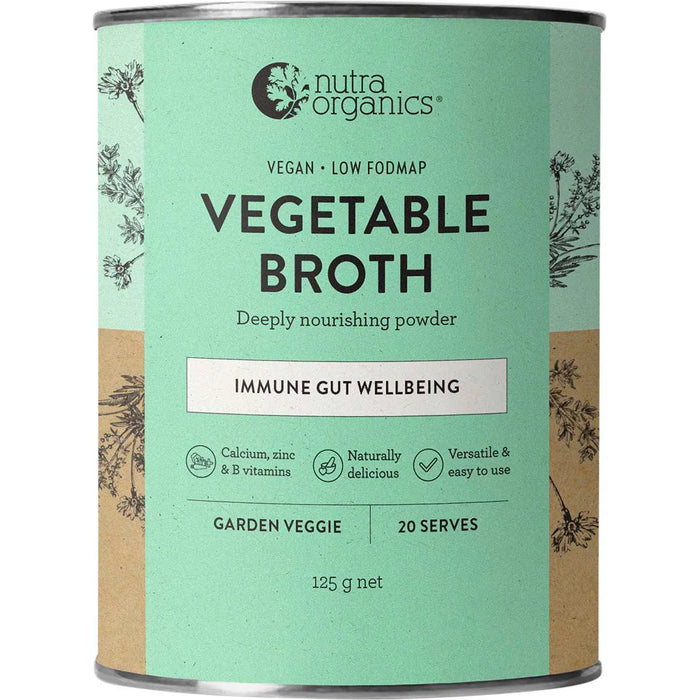 Nutra Organics Vegetable Broth Garden Veggie 125g