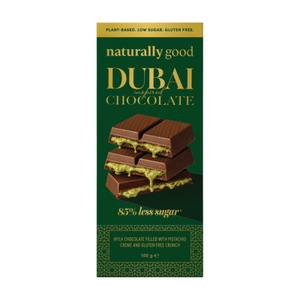 Naturally Good Filled Chocolate Block - Dubai Pistachio 100g (cold)