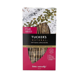 Tucker's Natural Artisan Crackers - Five Seed 100g