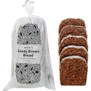 Nonie's GF Seedy Brown Bread 1.1kg (cold)