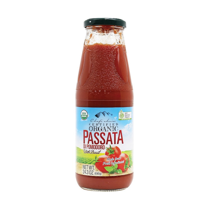 Chefs Choice Organic Passata - Di Pomodora with Basil 690g