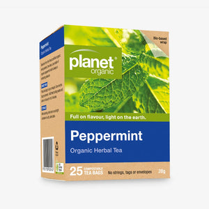 Planet Organic Peppermint Tea - 25 bags 28g