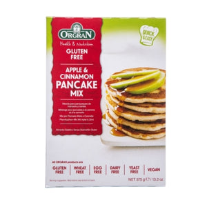 Orgran Apple & Cinnamon Pancake Mix 375gm
