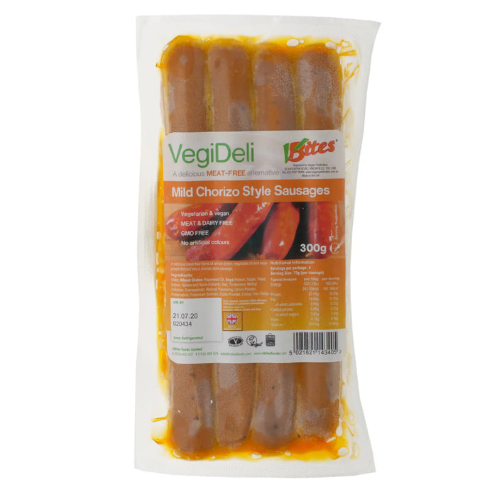 VBites Mild Chorizo-style Sausages (cold)