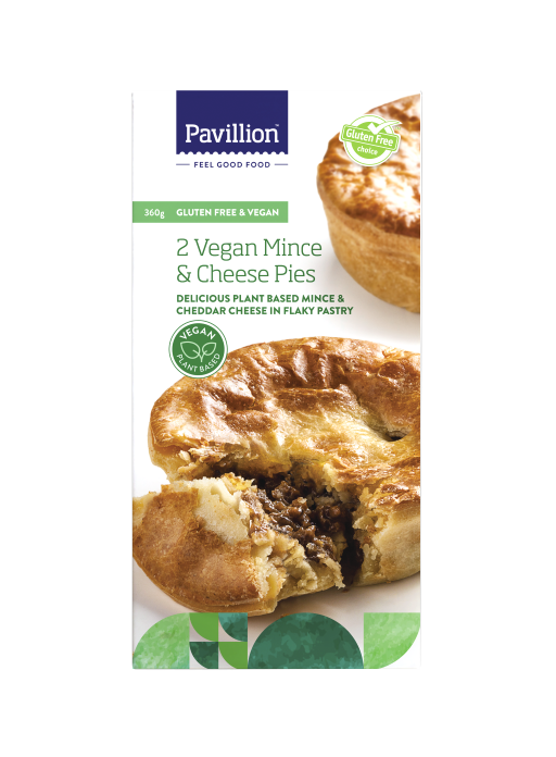 Pavillion Gluten Free Vegan Mince & Cheese Pies 360g (cold)