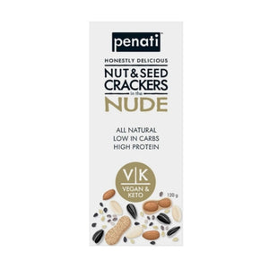 Penati Keto Nut & Seed Crackers - Nude 120g