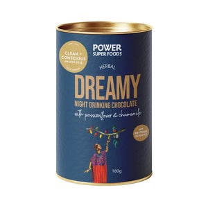 Power Super Foods Certified Organic Drinking Chocolate - Dreamy Night 180g