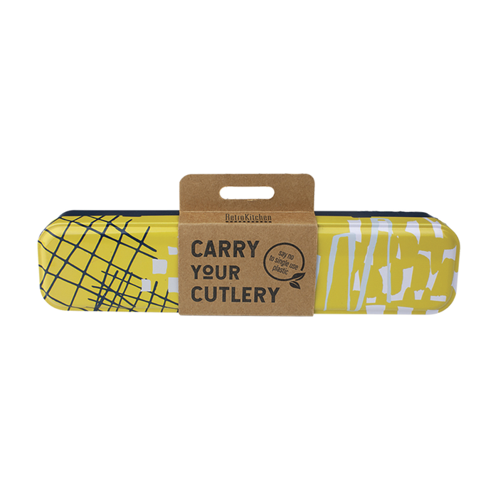 Retro Kitchen Stainless Steel Cutlery Set - Abstract