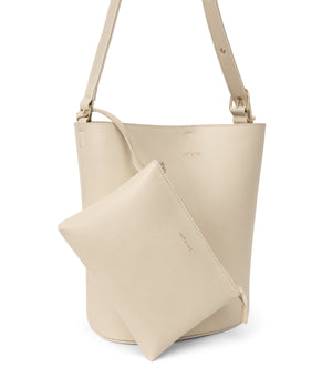 Matt & Nat Azur Bag with Pouch - Vanilla