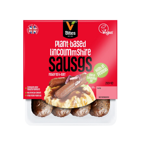 VBites British Deli Lincolnshire Sausages 295g (cold)