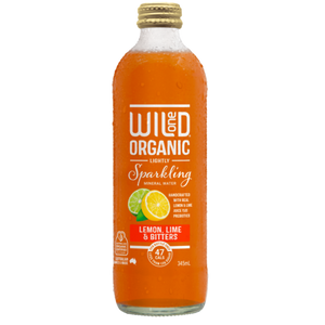 Wild One Lightly Sparkling Mineral Water - Lemon, Lime & Bitters 345ml