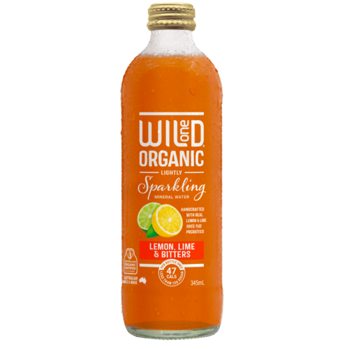 Wild One Lightly Sparkling Mineral Water - Lemon, Lime & Bitters 345ml