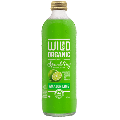 Wild One Lightly Sparkling Mineral Water - Amazon Lime 345ml