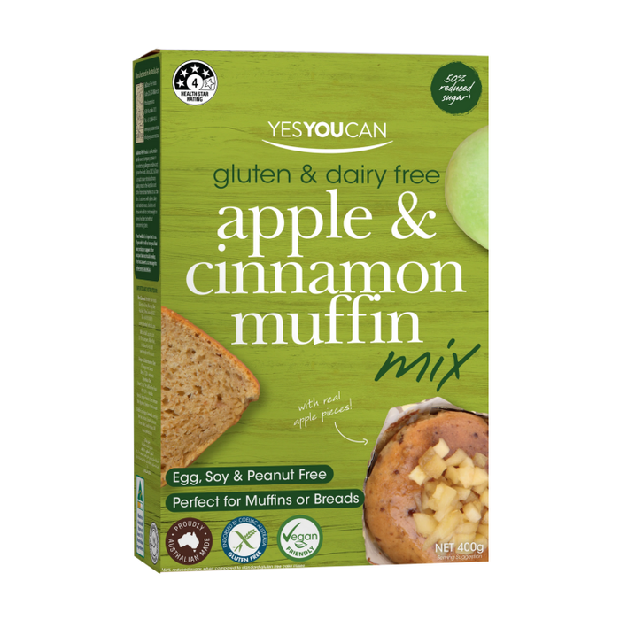 Yes You Can Apple Cinnamon Muffin Mix 400g