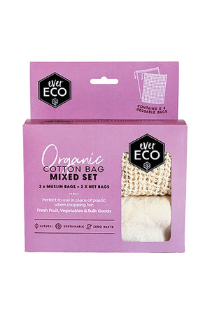 Ever Eco Reusable Cotton Produce Bags Mixed Set