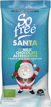 So Free Milky Style Chocolate  Santa Bar 20g (cold)