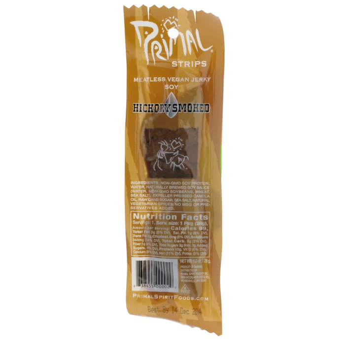 Primal Spirit Vegan Jerky - Hickory Smoked 28g