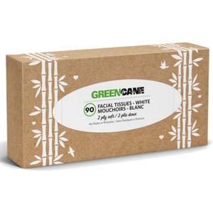 Greencane White Facial Tissues 2ply