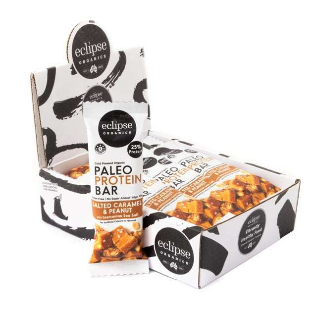 Eclipse Organic Paleo Protein Bar â€“ Salted Caramel and Peanut 45g