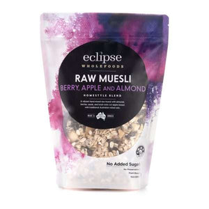 Eclipse Wholefoods Raw Muesli Homestyle Blend Berry, Apple & Almond 500g