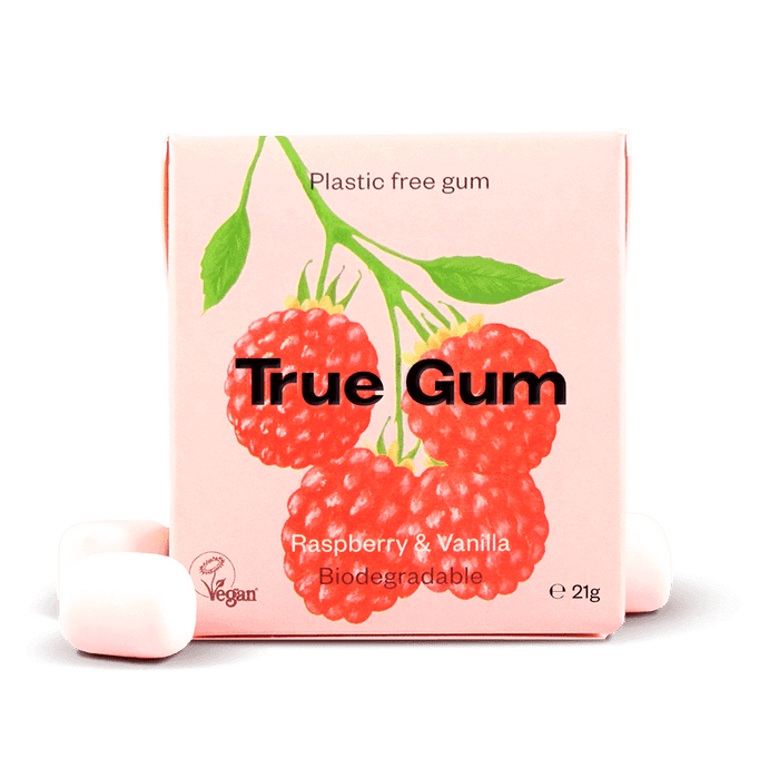 True Gum - Raspberry & Vanilla Flavour 21g