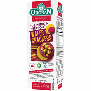 Orgran Beetroot & Turmeric Wafer Crackers 100g